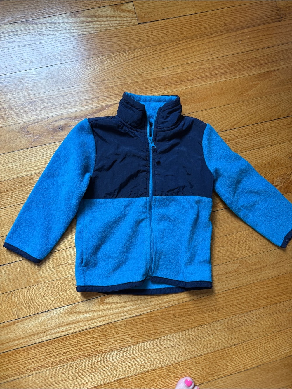 Place Blue and Dark Navy Kids Puffer-Style Fleece Jacket